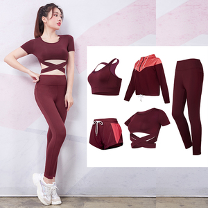 Femmes Fitness Yoga Ensemble D'entraînement Vêtements De Sport Soutien-Gorge De Sport Débardeur <span class=keywords><strong>Course</strong></span>/Running Leggings Costumes - Product Image 6