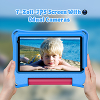 Tablette Android M7K bleue 7 pouces A100 WIFI Quad Core 2 + 32GB Tablette d'apprentissage pour l'étude des enfants