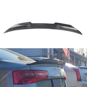 Alerón trasero de fibra de carbono estilo PSM, embellecedores de labios de ala trasera de repuesto para <span class=keywords><strong>Audi</strong></span> <span class=keywords><strong>A6</strong></span> S6 <span class=keywords><strong>C7</strong></span>, piezas de automóviles, alerón trasero para maletero - Product Image 2