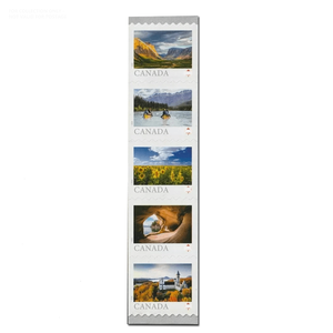 Timbres-poste autocollants en PVC imperméables avec drapeau canadien, rouleau en vrac <span class=keywords><strong>de</strong></span> 100, <span class=keywords><strong>Forever</strong></span> Art Post Office Bay Nova Scotia, autocollants adhésifs en spirale - Product Image 6