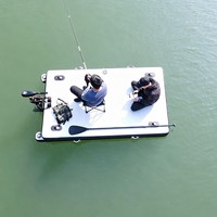 Plateforme aquatique gonflable - Quai flottant en PVC pour la pêche en lac et la piscine