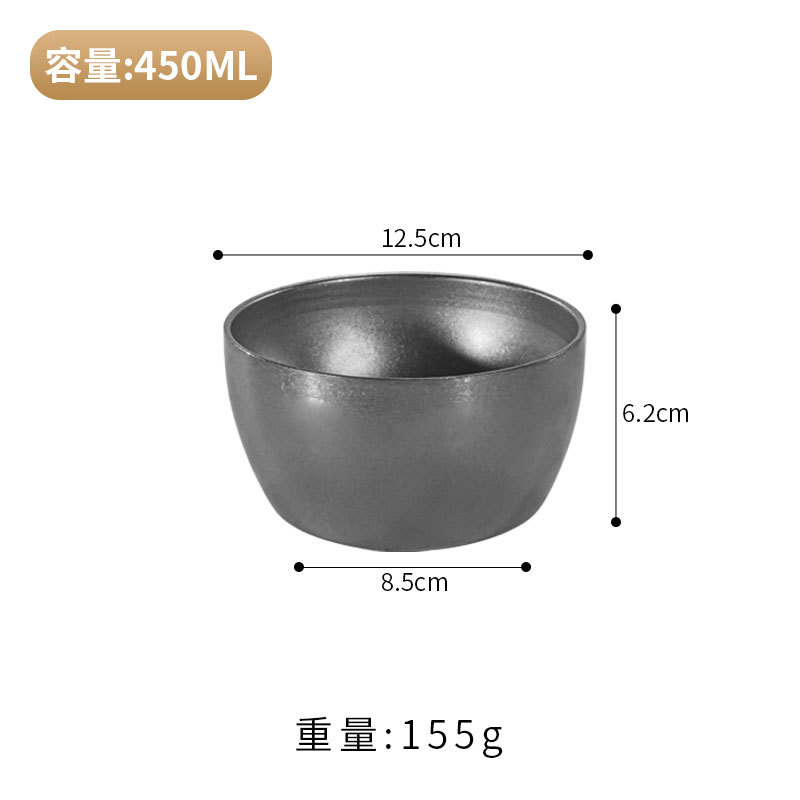 Bol carré/rond 12cm (argent vintage)