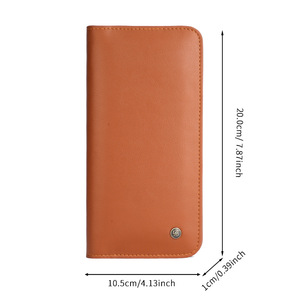 Custodia per telefono compatibile con Apple <span class=keywords><strong>iPhone</strong></span> 17 Pro, OPPO/vivo, custodia a libro in pelle stile <span class=keywords><strong>Samsung</strong></span>, effetto pelle genuina con porta carte - Product Image 4