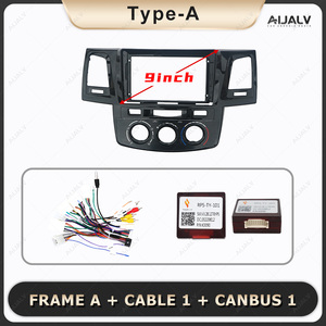 กรอบหน้าปัดรถยนต์ Aijia สำหรับ TOYOTA FORTUNER/Hilux/<span class=keywords><strong>VIGO</strong></span> ปี 2008-2014 สำหรับติดตั้งจอแอนดรอยด์ 9 นิ้ว พร้อมระบบนำทาง - Product Image 3