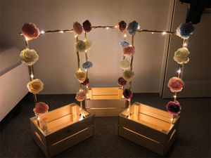 <span class=keywords><strong>Panier</strong></span> en bois pour cintres personnalisés, boîte à vêtements avec poignée pour nouveau-né, cadeau <span class=keywords><strong>de</strong></span> <span class=keywords><strong>naissance</strong></span> - Product Image 3