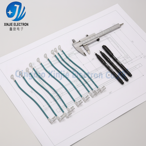 Сертифицированный UL высоковольтный кабельный жгут на заказ, цвета бирюзовый, с кольцевыми и лопаточными клеммами, для промышленного и автомобильного применения - Product Image 5