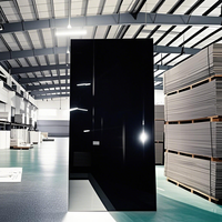 Panneau composite en aluminium Revêtement mural extérieur miroir noir Acp Acm Sheet