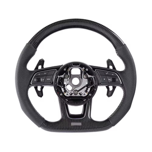<span class=keywords><strong>Volante</strong></span> de Fibra de Carbono para Automóvil, Base Plana, <span class=keywords><strong>Volante</strong></span> Semi Deportivo de Cuero para <span class=keywords><strong>Audi</strong></span> A3 <span class=keywords><strong>A4</strong></span> A5 A6 A7 S3 S4 S5 S6 S7 2009-2025 - Product Image 5