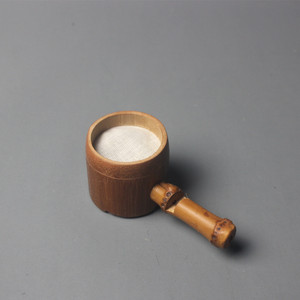 Bamboo Tea Strainer Kung Fu Tea Set Accessory Hand Polished Filter Zen Style Tea Filter Bamboo Product - Product Image 4