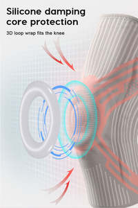 <span class=keywords><strong>Genouillère</strong></span> de sport pour la course à pied et l'entraînement, en silicone, à ressort, souple, respirante, pour hommes, femmes et enfants, protection du genou - Product Image 3