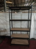 Étagère de rangement en acier réglable à 5 niveaux de haute qualité, sans boulons, en panneaux de particules, pour garage et entrepôt, avec rivets