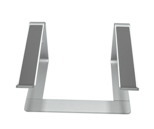 Support pour ordinateur portable en aluminium à hauteur fixe avec options de couleurs noir/argent/personnalisées et option de logo personnalisé - Product Image 4