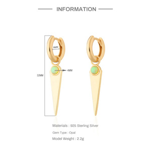 Ensemble de boucles d'oreilles créoles huggie S925 en argent sterling avec rivets étoile et lune incrustés de zircon, style australien - Product Image 6