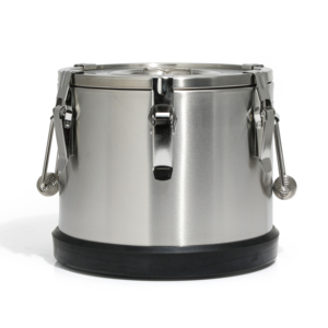 SFB80 Stainless Steel Airtight Storage Canister Multi Clamp <b>Lock</b> Sealed Container <b>Portable</b> Metal Bucket Anti Slip Base - Product Image 3