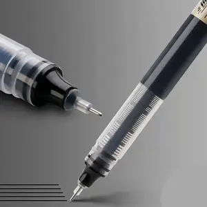 سائل مستقيم سريع الجفاف 0.5 أنبوب إبرة مجموعة أقلام جل لإعادة الملء لوازم القرطاسية قلم بكرة كروية