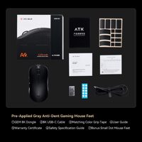 Kedatangan Baru ATK Dragonfly A9 Ultimate Ringan 47g Nirkabel & Berkabel 8000Hz 800mAh Mouse Gaming