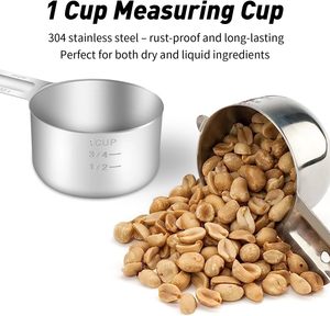 ถ้วยตวงสแตนเลสเดี่ยว ขนาด 16 ออนซ์ 2 ถ้วย 480 มล. - Product Image 5