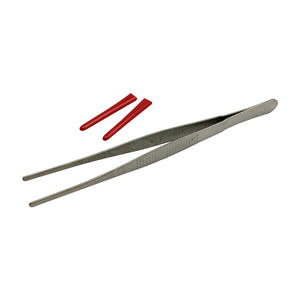 Pinzas rectas de 16CM-30CM, pinzas de soldadura de aislamiento de joyería de acero inoxidable con puntas de goma para limpiador a vapor - Product Image 3