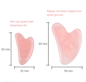 Mini Pietra Guasha a Forma di Cuore per la Cura della Pelle, Etichetta Privata Personalizzata, Tavoletta per Massaggio Viso in Quarzo Rosa Naturale, Colore Rosa - Product Image 2