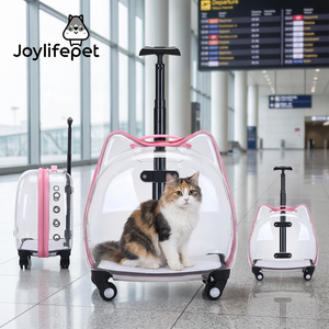 กระเป๋าเป้สะพายหลังแบบมีฟองแบบพกพาสำหรับออกนอกบ้านแมวกล่องพลาสติกใสเป็นแรงบันดาลใจให้พื้นที่แคปซูลกระเป๋าแมวสะดวกสบาย - Product Image 4