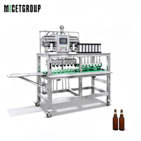 Machine automatique de remplissage et de bouchage de bouteilles de bière, ligne d'embouteillage isobare, remplisseuse de bouteilles en verre, capsuleuse à couronne, microbrasserie artisanale