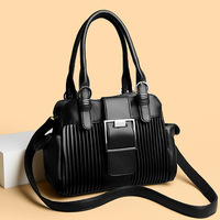 Neue Plissierte Design-Reißverschluss-PU-Tasche Faltbare Große Damen-Umhängetasche Modische Vielseitige Handtasche Stückpreis