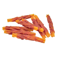Friandises pour chiens à base de viande de poulet sans céréales pour la santé digestive et l'hygiène buccale, nettoyage des dents, croquettes