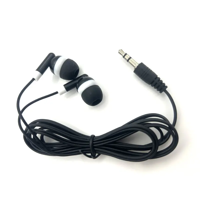 3.5mm One Ear Disposable Mono Earphones Single Side Tour Guide Wired earphones headphones headsets