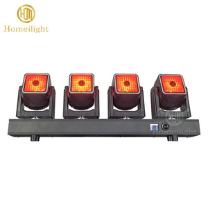 DJ Disco luci a testa mobile 4x60W RGBW 4 in1 rotazione infinita fascio a testa mobile con LED RGB anello - Product Image 5