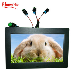 Nhúng siêu thị 7 inch hiển thị kỹ thuật số biển Máy nghe nhạc quảng cáo từ <span class=keywords><strong>CF</strong></span>/SD Thẻ LCD Máy nghe nhạc quảng cáo với Puss nút - Product Image 1