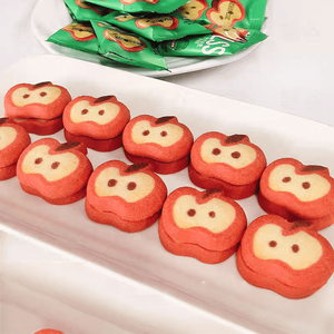 Biscuits au beurre en forme de <span class=keywords><strong>pomme</strong></span> Halal Assortiment de collations asiatiques au goût riche et crémeux - Product Image 2