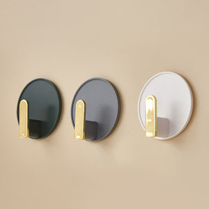 Crochet à poinçons sans poinçon en plastique, décoration <span class=keywords><strong>murale</strong></span> de salle de bain nordique, rangement de finition <span class=keywords><strong>murale</strong></span> - Product Image 2