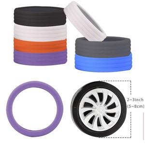 Silicone Luggage <b>Wheel</b> Covers 2-3 Inch Protective Replacement Accessories <b>for</b> <b>Trolley</b> Case Casters - Product Image 1
