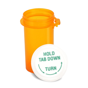 30 Dram Child-Resistant Cap <b>Empty</b> <b>Plastic</b> Medicine Pill <b>Bottle</b> - Product Image 3