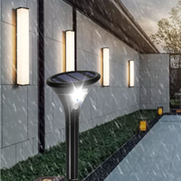 Lumière de jardin solaire à capteur de mouvement décoration extérieure pour la décoration de voies de cour lumières led