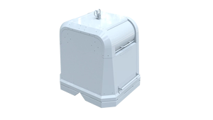 Contenedor de Basura BDB con Tapa Abierta, Tipo Prensado para Reciclaje, 3000 LT, Contenedor de Residuos Metálico Galvanizado para Exteriores, Modelo BDB.13000-A - Product Image 5