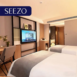 Ensemble de meubles de chambre à coucher d'hôtel de luxe moderne avec <span class=keywords><strong>armoire</strong></span> en bois, <span class=keywords><strong>livraison</strong></span> <span class=keywords><strong>gratuite</strong></span>, tailles personnalisables - Product Image 2