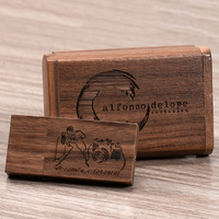 Flashdisk Logo Kustom, Sesuaikan Logo Anda, 16gb 32gb 128gb dan Kotak Hadiah Kayu, Flashdisk USB untuk Hadiah Pernikahan