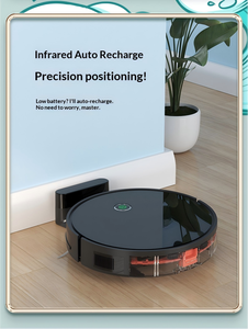 Robot aspirateur intelligent 3-en-1 : aspirateur, serpillière et nettoyeur à sec/humide, recharge automatique pour la maison - Product Image 6
