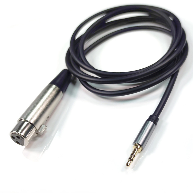 Weilige 5m PVC Jacketed Microphone Cable XLR Male to 3.5MM Female Audio Connection for Computer Home Audio Mobile Phone Speaker
