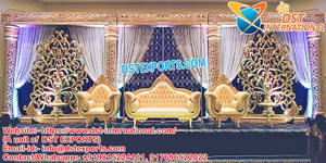 Escenario de boda tradicional de Radha Krishna, decoración de escenario de boda india, para escenario - Product Image 4