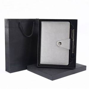 Carnet A5 personnalisé de haute qualité avec stylo, journal promotionnel, cahier d'exercices, reliure à chevalet, couverture en cuir - Product Image 4