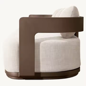Juego de sofás de aluminio para uso en todo tipo de clima Juego de sofás impermeables de lujo para exteriores Patio <span class=keywords><strong>Muebles</strong></span> de jardín con mesa - Product Image 3