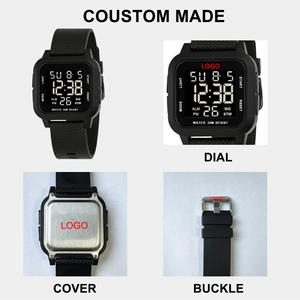 Moda Deportes Multifuncional lujo Impermeable Cronógrafo <span class=keywords><strong>Despertador</strong></span> Luz LED Noche rectángulo relojes digitales - Product Image 6