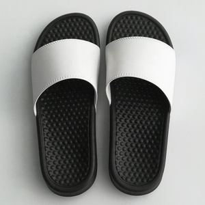 China Market Low Price Black Sole Man Pvc Slipper Blank <b>Slide</b> Beach Sandal Custom logo Terlik Flipflops Designer <b>Slides</b> slippers - Product Image 4