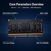 Mémoire RAM DDR4 2666 3200 MHz pour ordinateur portable, 8 Go 16 Go, économique, pour les constructeurs de systèmes et la réactivation des anciens ordinateurs portables