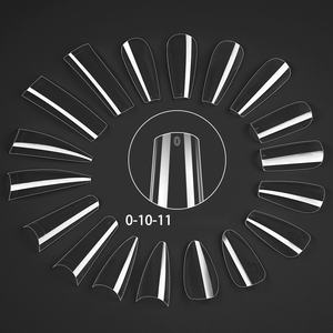 550 Uñas Postizas de Gel Suave, Cobertura Completa, para Extensiones de Uñas Acrílicas, Forma Almendrada, Transparentes, Uñas Artificiales - Product Image 3