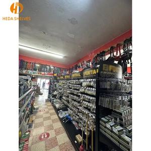 Rak Display Pegboard logam lipat portabel rak penyimpanan kayu terorganisir rak tampilan alat perangkat keras promosi Polandia - Product Image 5