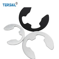 Manganese Steel, Stainless Steel 304, Shaft Use Lock Ring E-type Open Retaining Ring C-type Snap Ring Gasket
