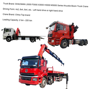 รถบรรทุกติดเครน SHACMAN M3000 ขนาด 12 ตัน สำหรับงานก่อสร้างเทศบาล แบบบูมยืดไสลด์ได้  8x4 สำหรับงานหนัก - Product Image 4